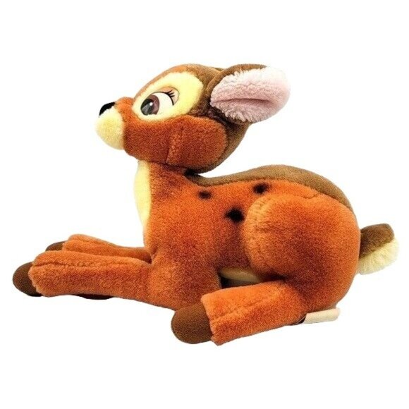 Disneyland Disney World Bambi Plush Brown 13" Doe Laying Deer Stuffed Vintage - Picture 3 of 11